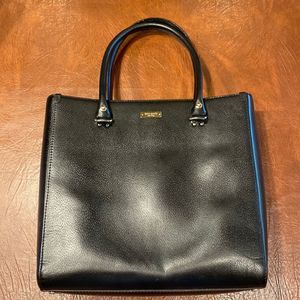 Kate Spade Black Tote with Gold Accents